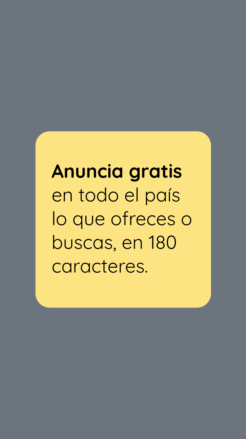Anuncia gratis en todo el país